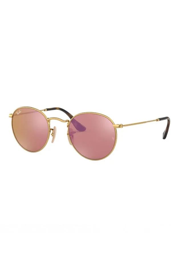 RAYBAN Round Metal Copper Flash