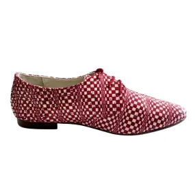 Red & White Checkered Brogue