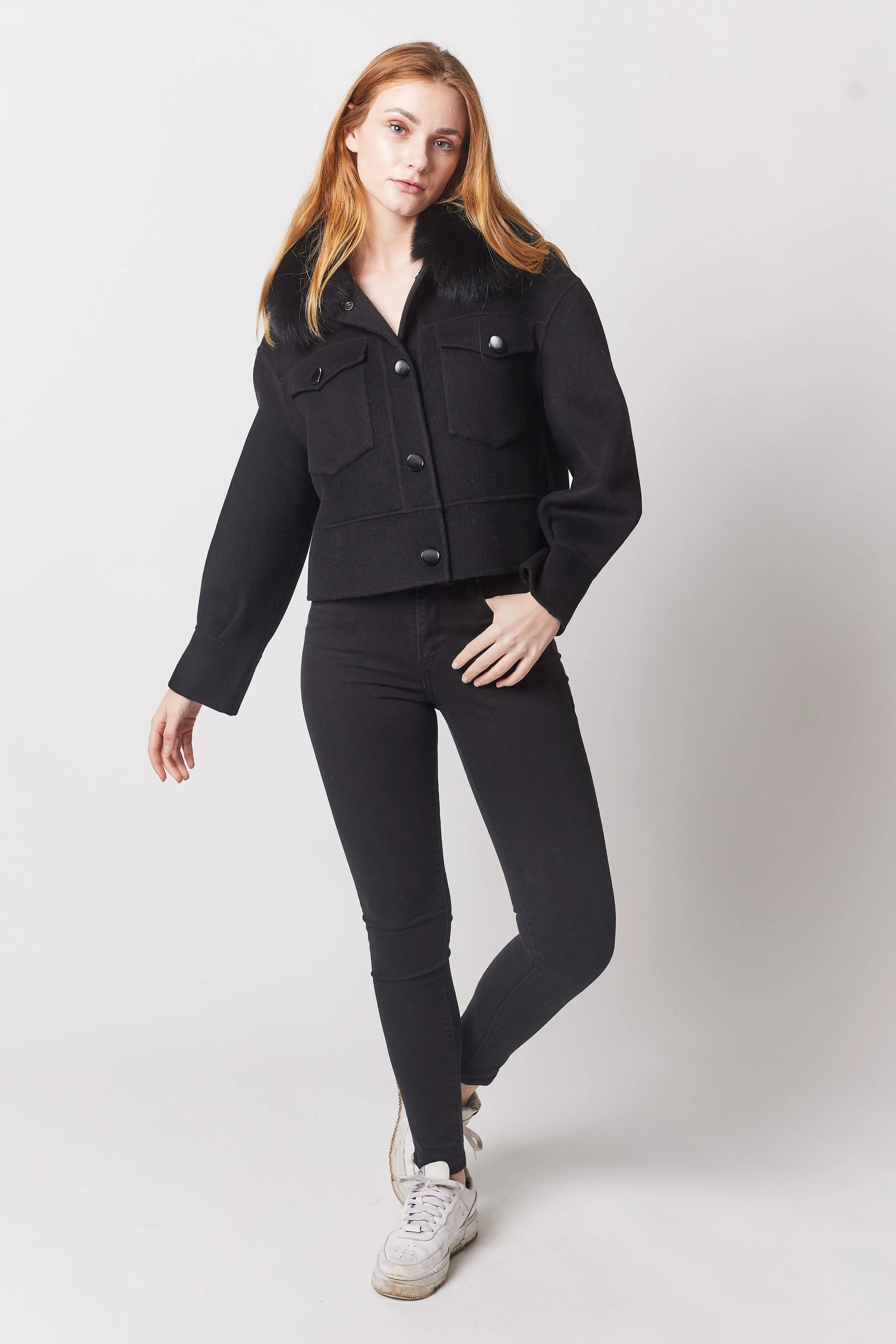 Regent Cashmere Jacket - Black