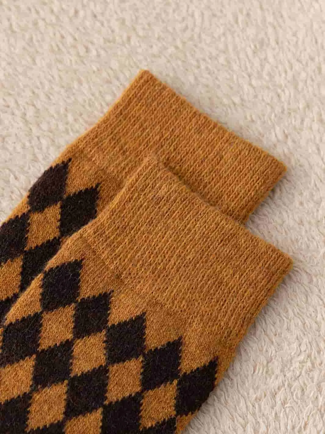 Retro cotton socks