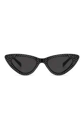 Retro Rivet Cat Eye Sunglasses