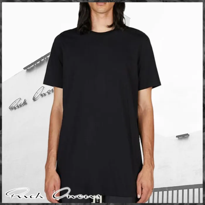 RICK OWENS  |Crew Neck Street Style Cotton Short Sleeves Designers