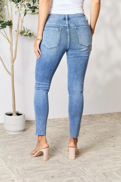 Samantha Raw Hem Skinny Jeans