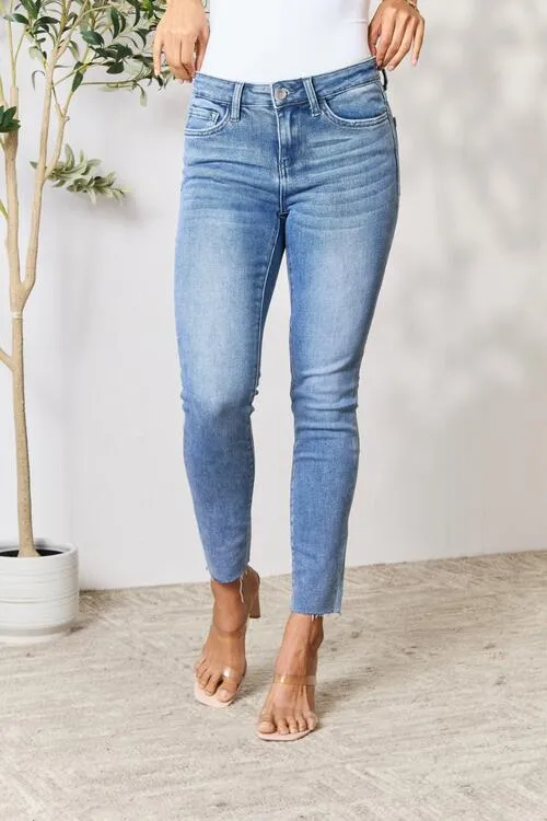 Samantha Raw Hem Skinny Jeans