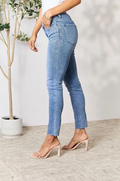 Samantha Raw Hem Skinny Jeans