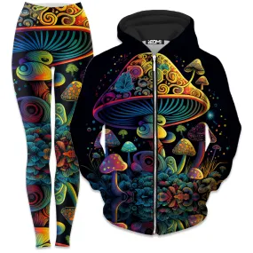 Shroom Melt Zip-Up Hoodie and Leggings Combo