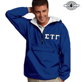 Sigma Tau Gamma Pullover Jacket - Charles River 9905 - TWILL