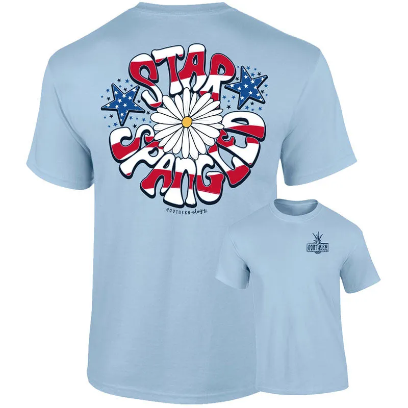 Southernology Star Spangled Daisy USA Comfort Colors T-Shirt