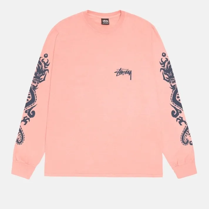 STUSSY  |Unisex Street Style Plain Oversized Long Sleeve T-shirt Logo