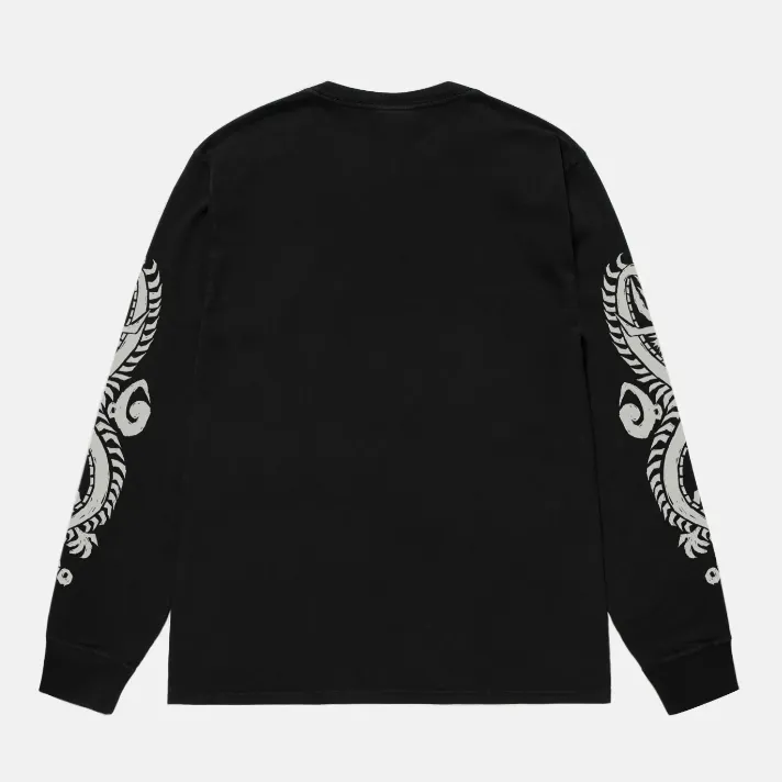 STUSSY  |Unisex Street Style Plain Oversized Long Sleeve T-shirt Logo