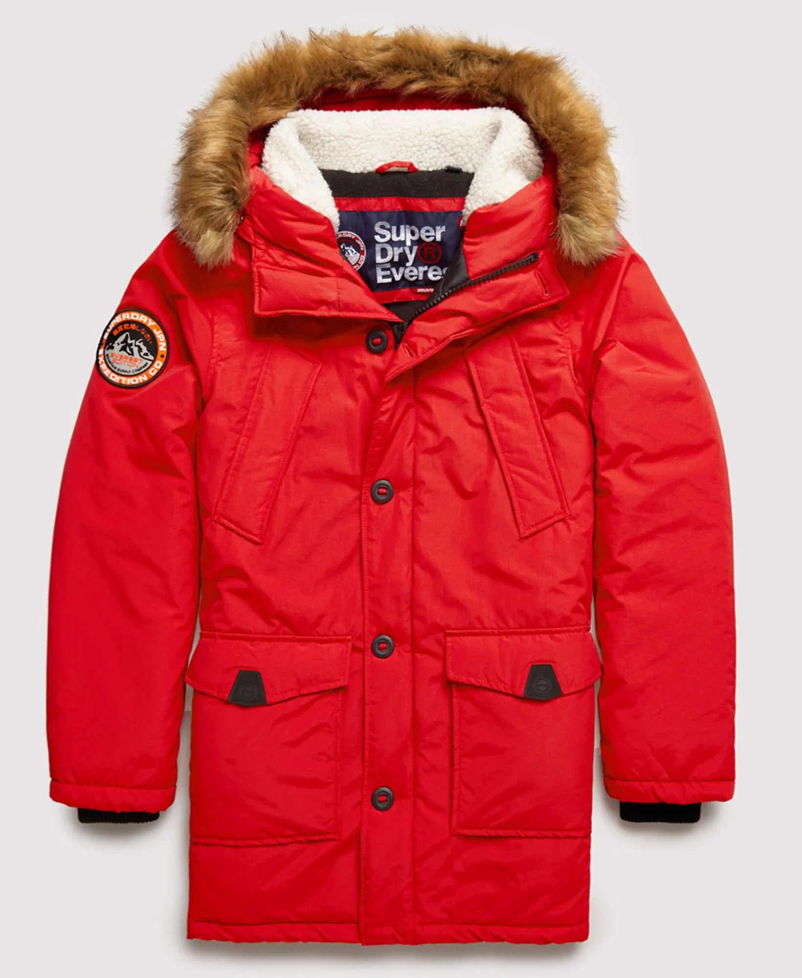 Superdry Everest Parka Jacket Deep Berry