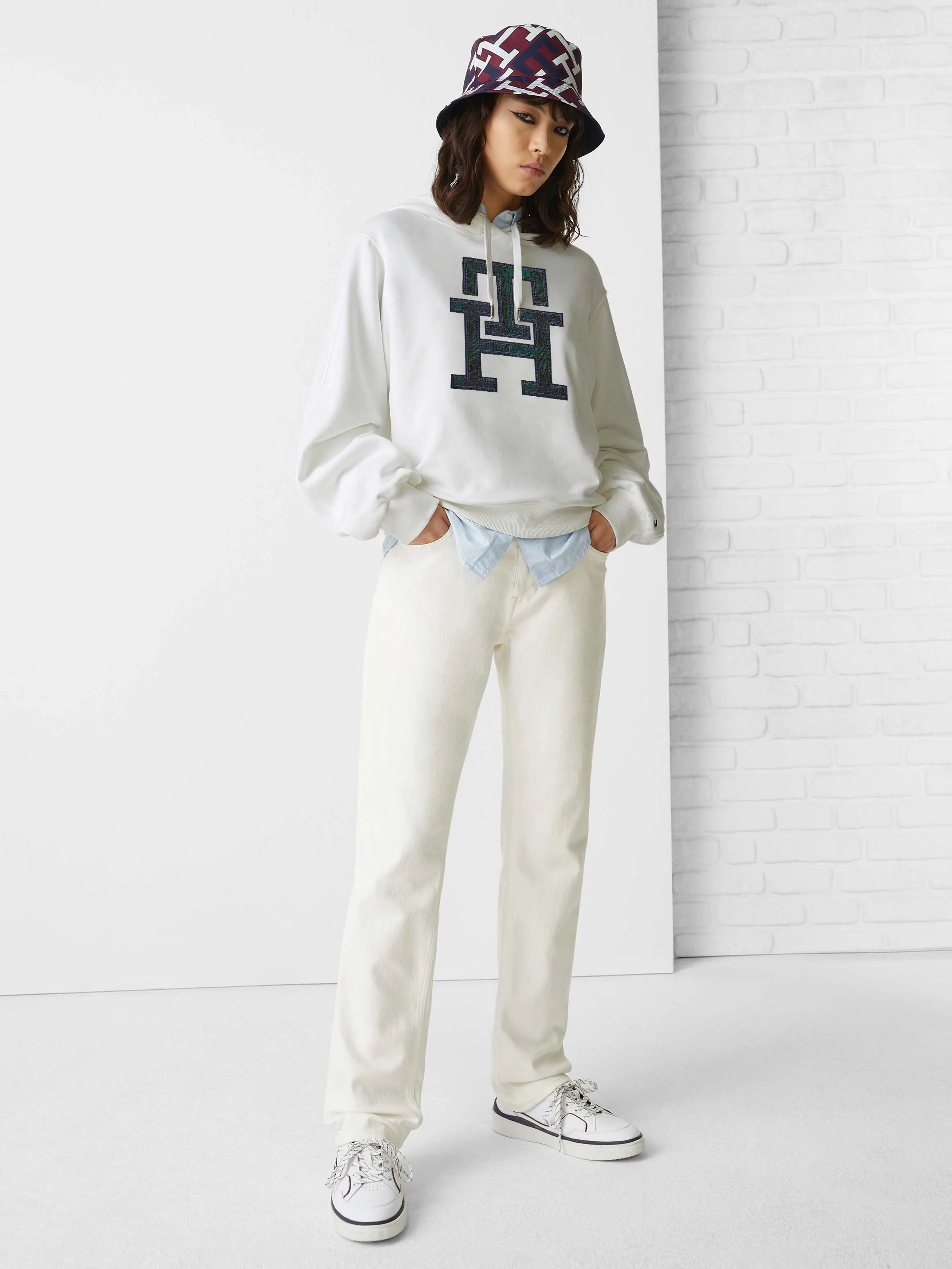 TH Monogram Applique Regular Fit Hoodie | Sweatshirts & Hoodies | Tommy Hilfiger