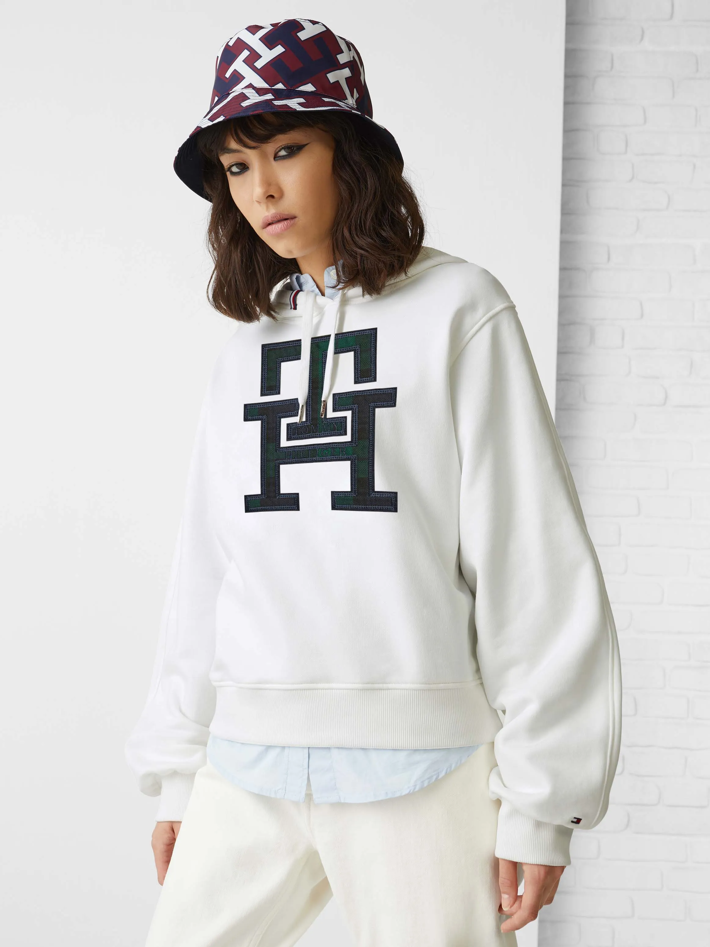 TH Monogram Applique Regular Fit Hoodie | Sweatshirts & Hoodies | Tommy Hilfiger