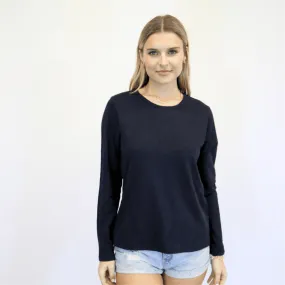 The Classic Tee in Navy - Long Sleeve