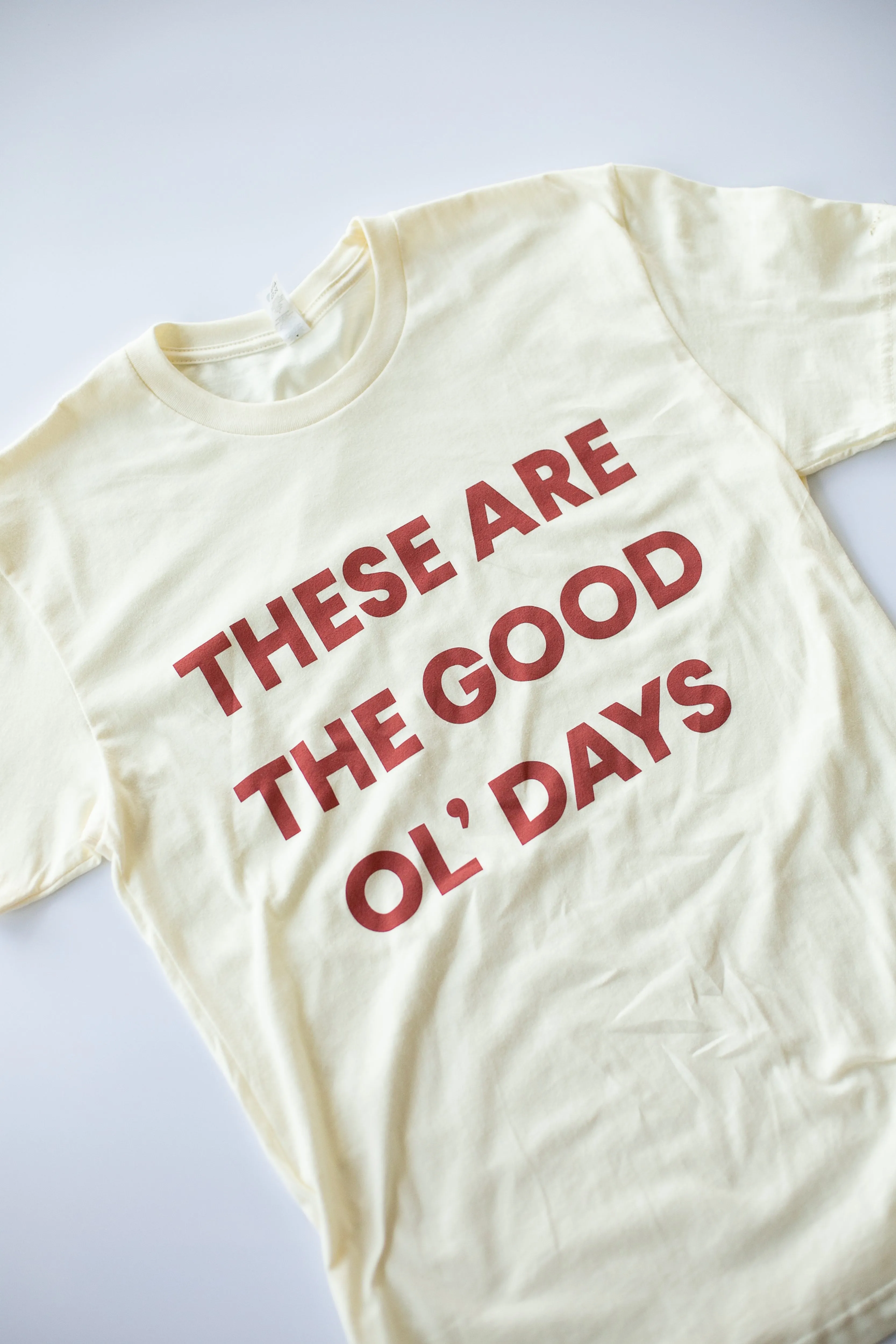 These are the good ol' days Unisex Crewneck Tee | Cream