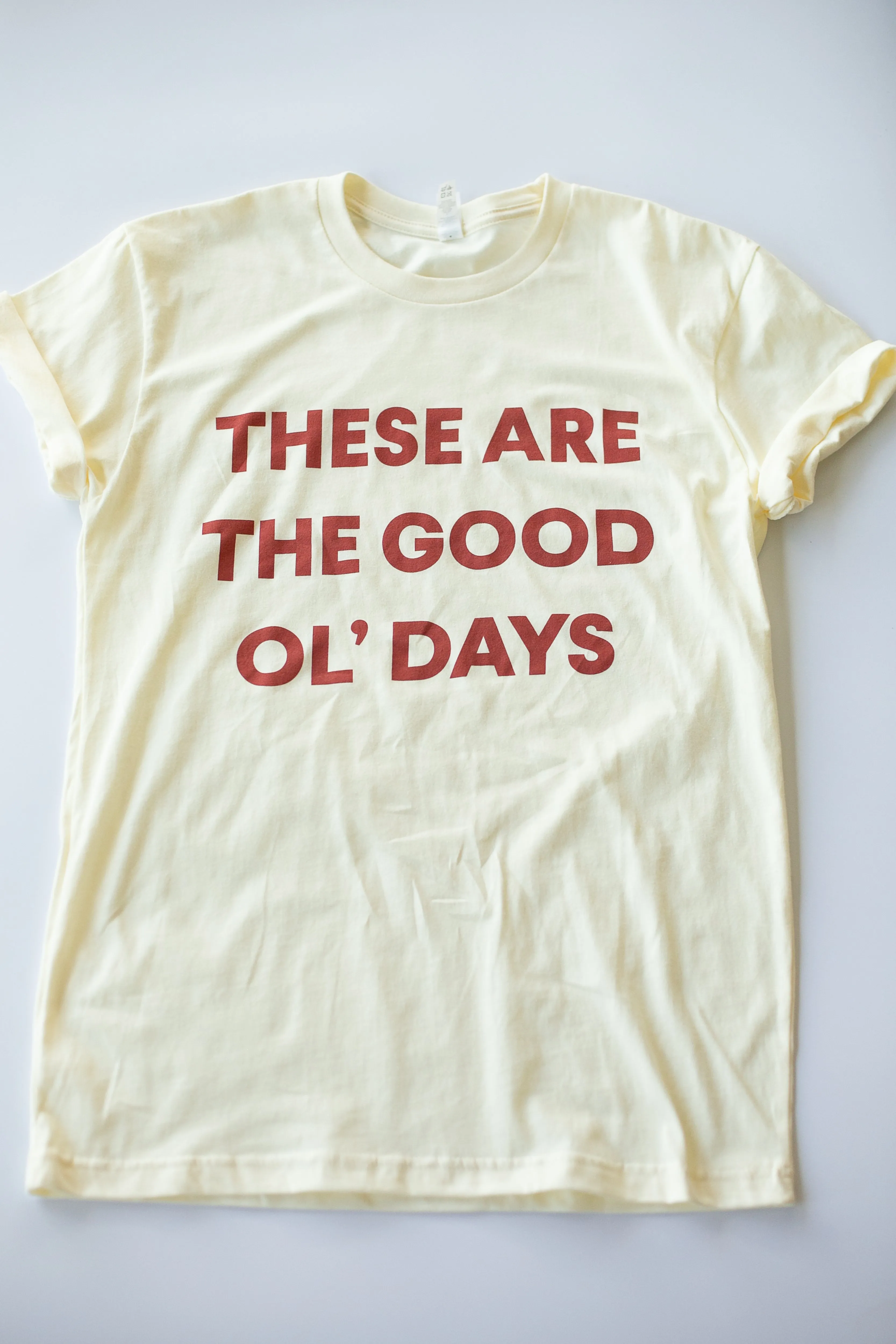 These are the good ol' days Unisex Crewneck Tee | Cream