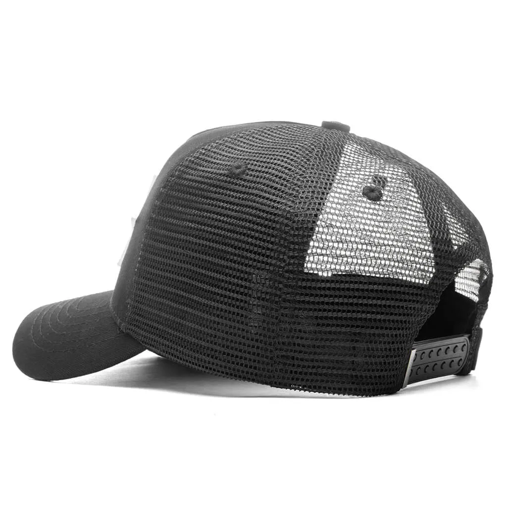 Three Star Trucker Hat - Black