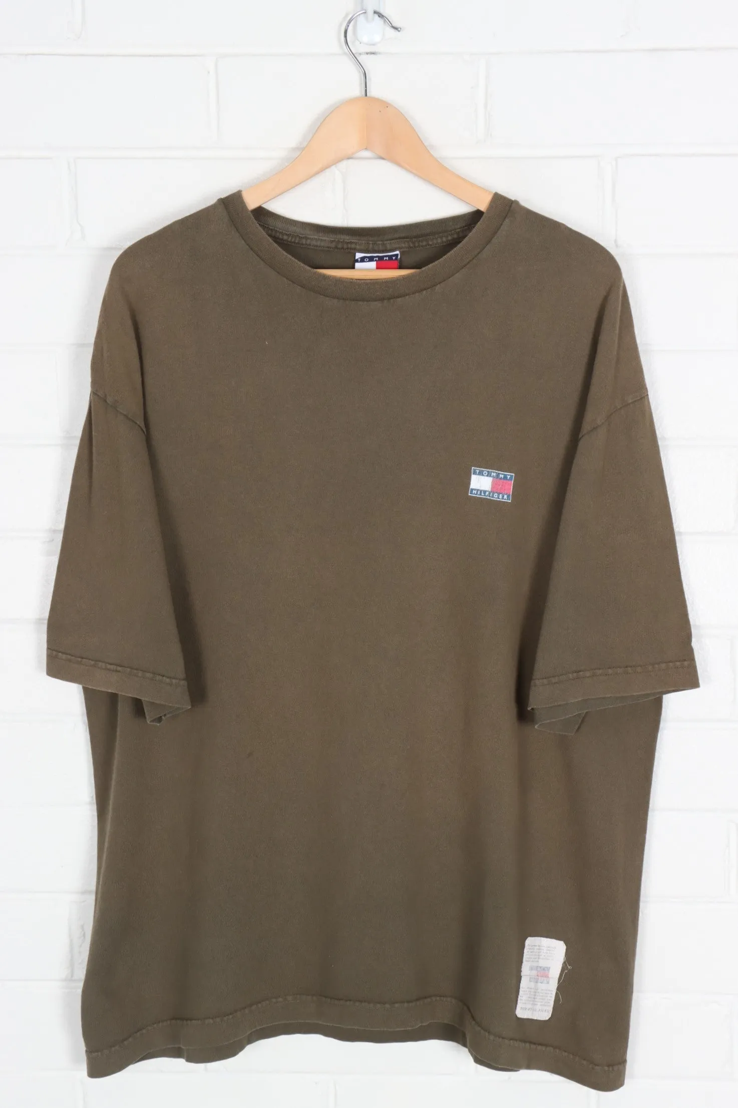 TOMMY HILFIGER Logo & Patch USA Made Tee (XL)