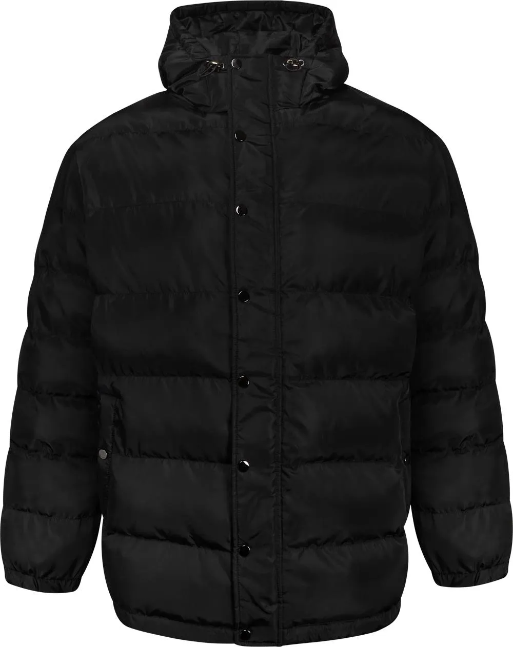 Uptheir Calypso Full Zip Hooded Puffer Jacket - Black