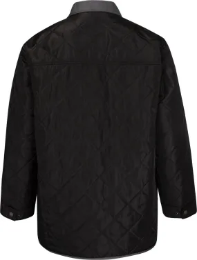 Uptheir Gable Quilted Jacket With Contrast Lining - Black