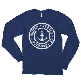 USA Designs - Long sleeve t-shirt (unisex) - Anchor