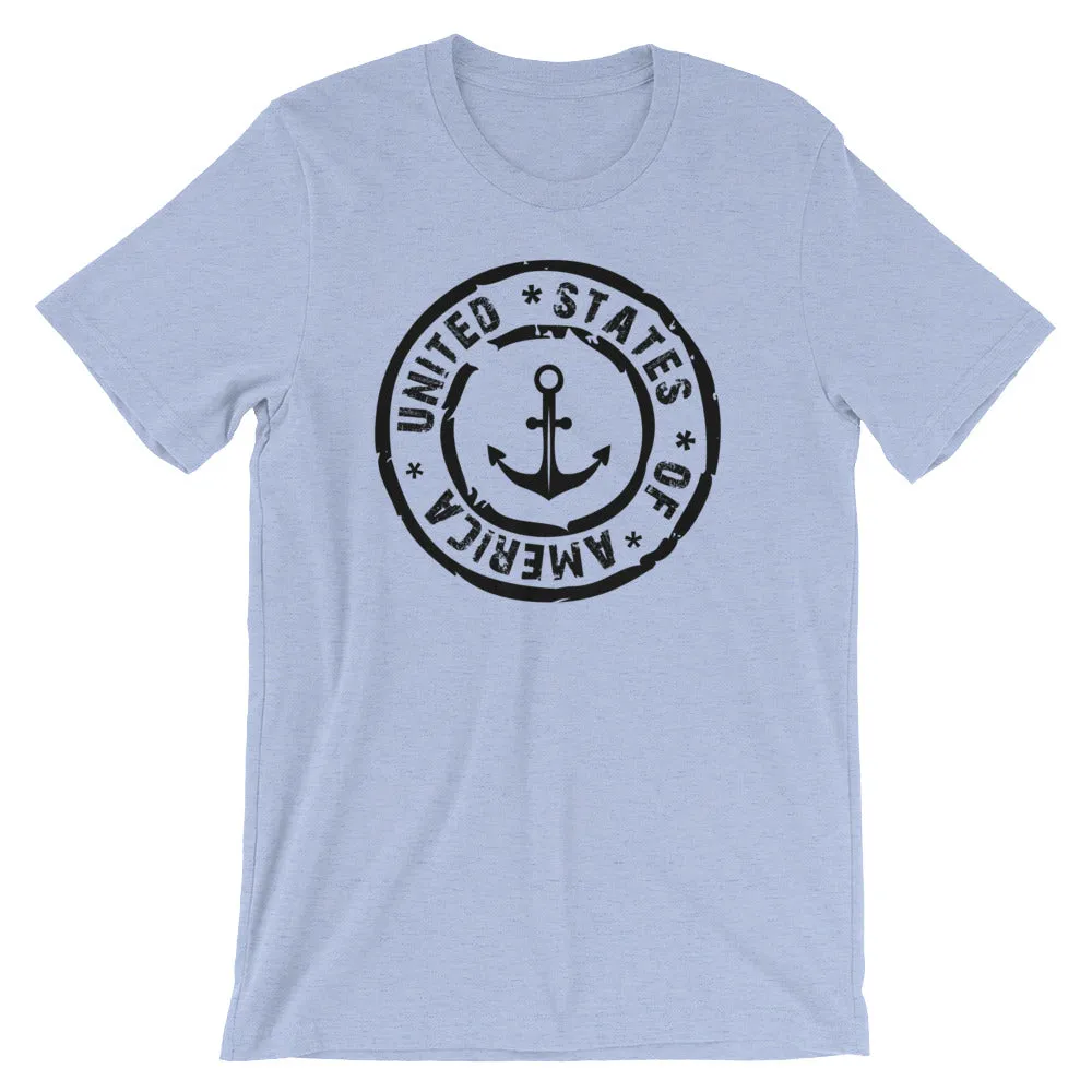 USA Designs - Short-Sleeve Unisex T-Shirt - Anchor