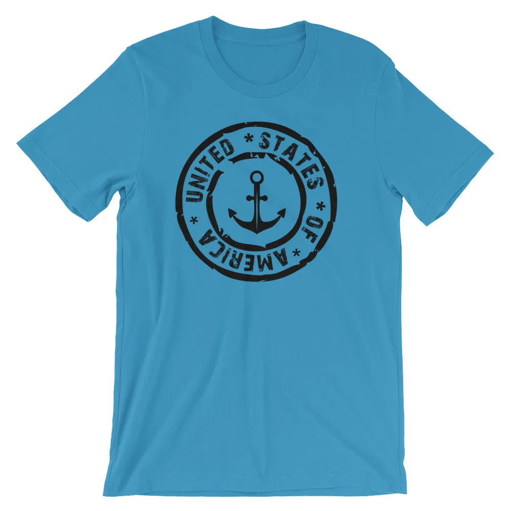 USA Designs - Short-Sleeve Unisex T-Shirt - Anchor