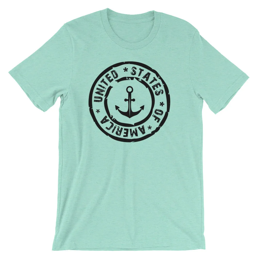 USA Designs - Short-Sleeve Unisex T-Shirt - Anchor