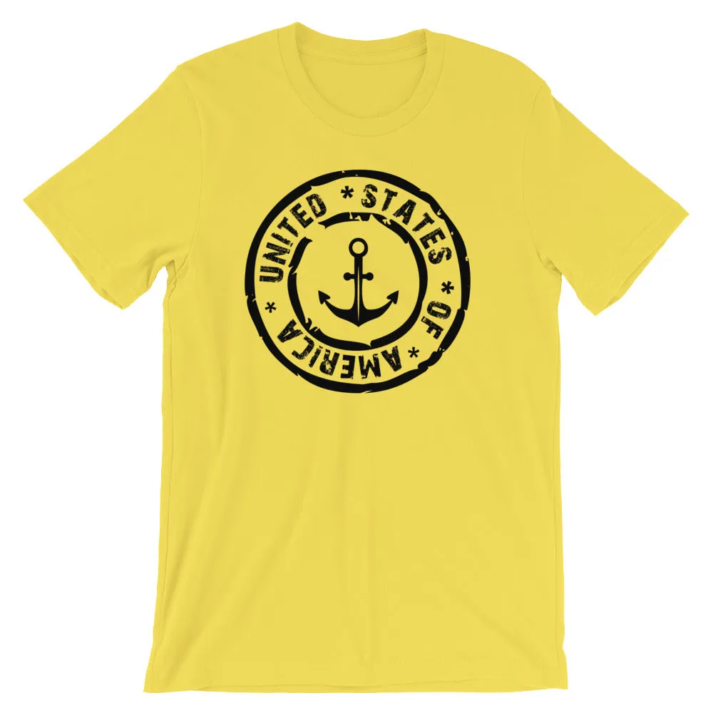 USA Designs - Short-Sleeve Unisex T-Shirt - Anchor