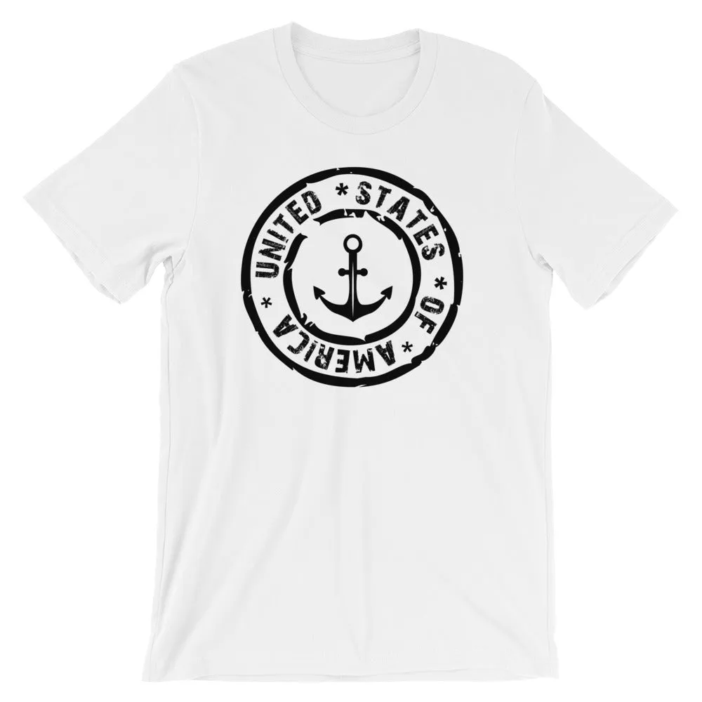 USA Designs - Short-Sleeve Unisex T-Shirt - Anchor