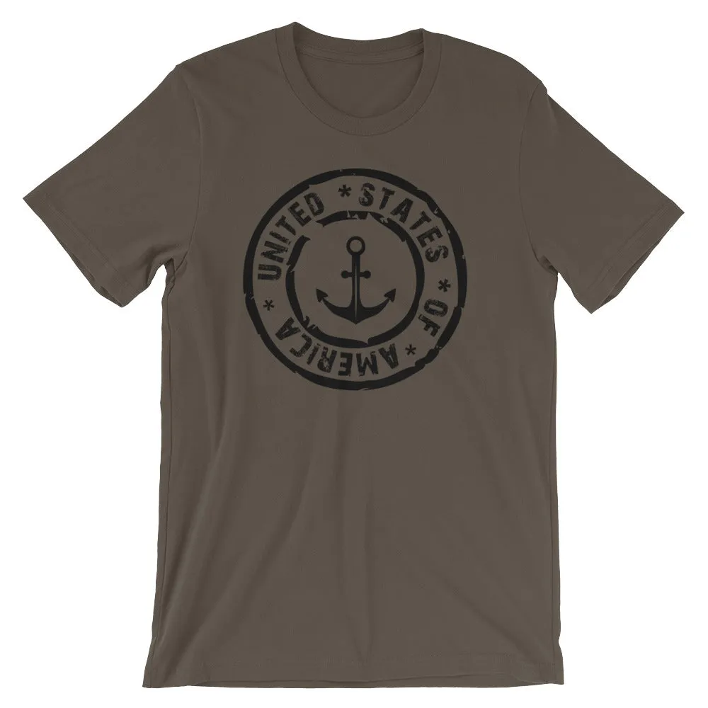 USA Designs - Short-Sleeve Unisex T-Shirt - Anchor