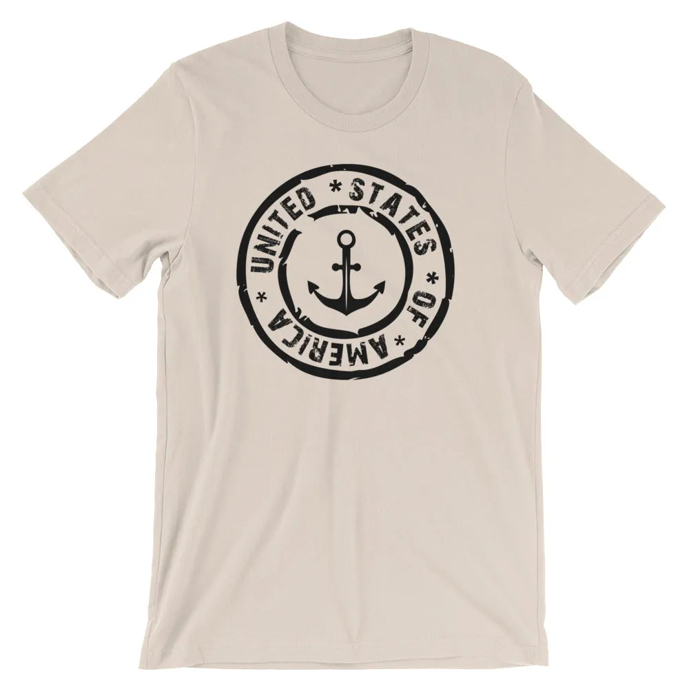 USA Designs - Short-Sleeve Unisex T-Shirt - Anchor