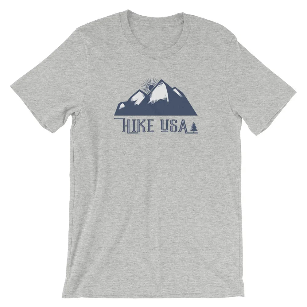 USA Designs - Short-Sleeve Unisex T-Shirt - Hike USA