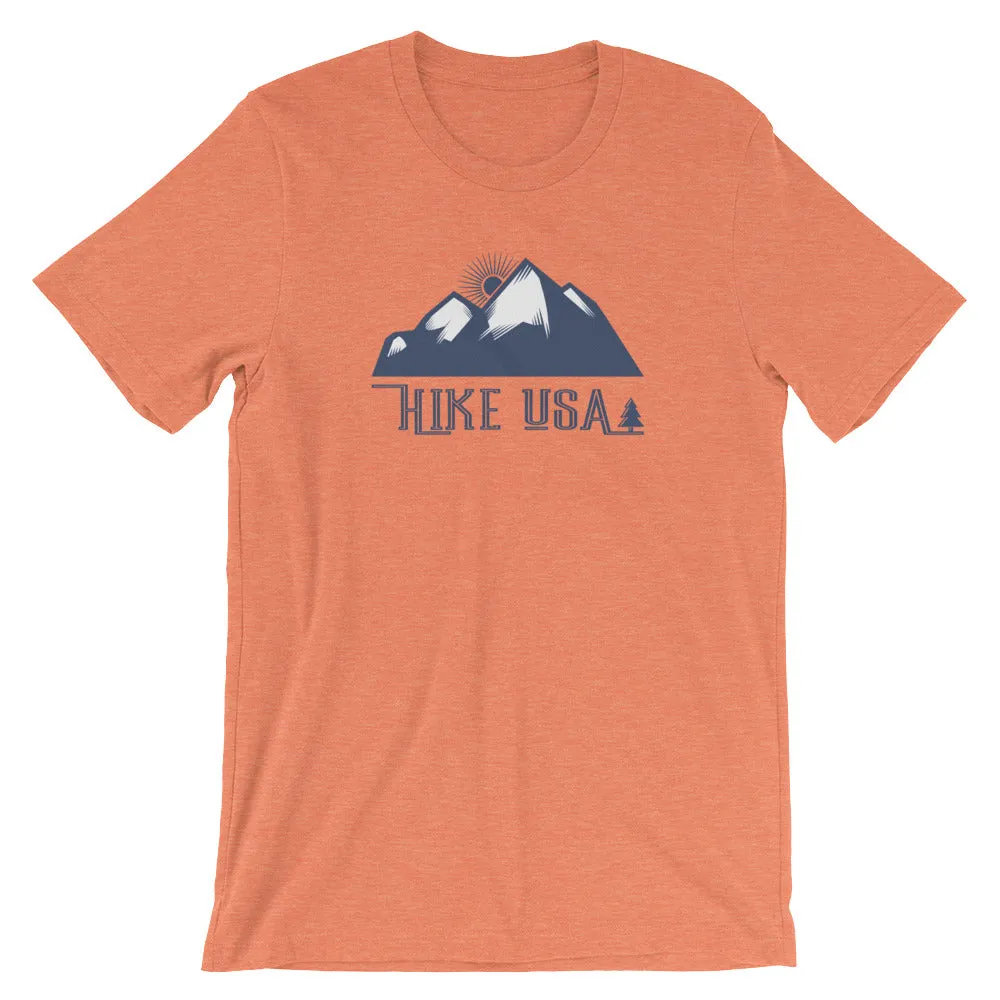 USA Designs - Short-Sleeve Unisex T-Shirt - Hike USA