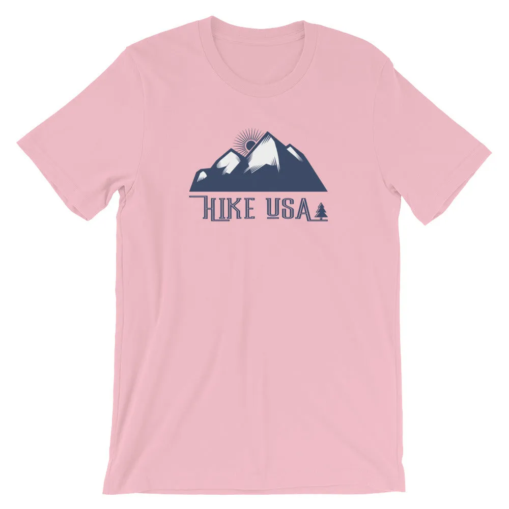 USA Designs - Short-Sleeve Unisex T-Shirt - Hike USA