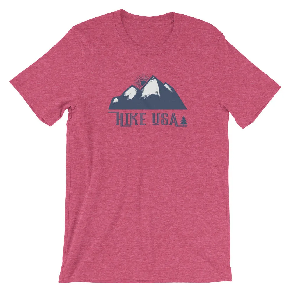 USA Designs - Short-Sleeve Unisex T-Shirt - Hike USA