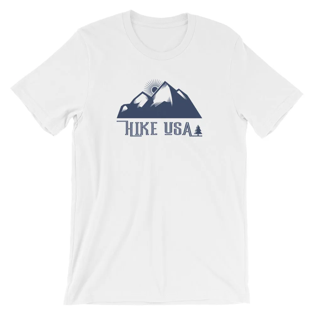 USA Designs - Short-Sleeve Unisex T-Shirt - Hike USA