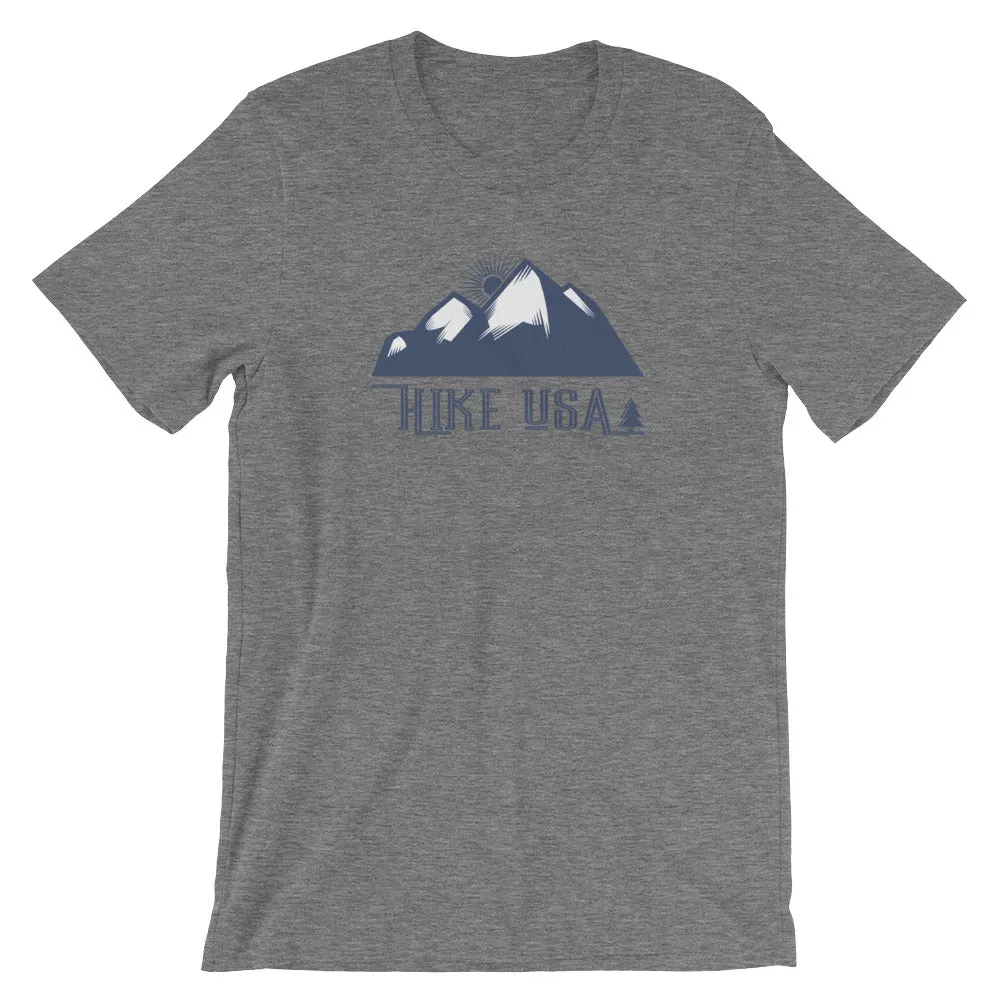 USA Designs - Short-Sleeve Unisex T-Shirt - Hike USA