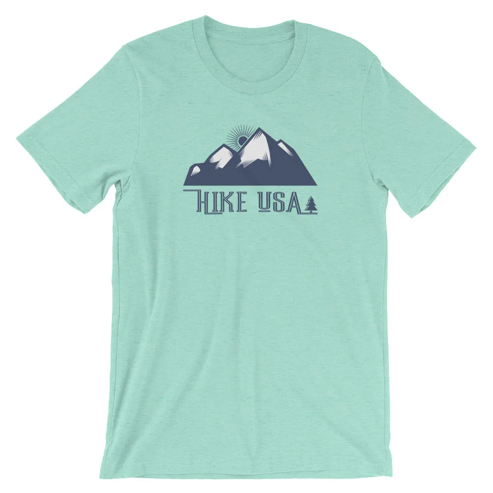 USA Designs - Short-Sleeve Unisex T-Shirt - Hike USA