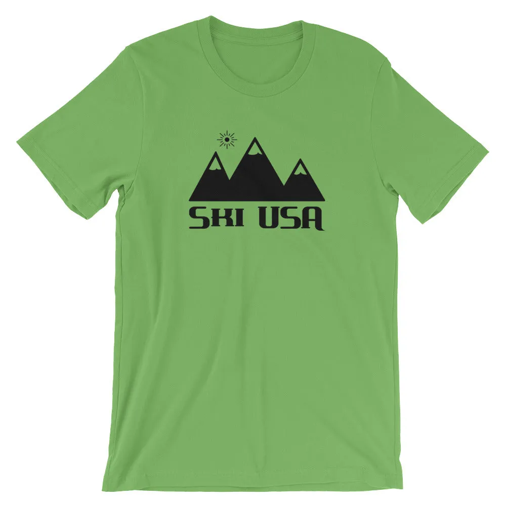 USA Designs - Short-Sleeve Unisex T-Shirt - Ski USA