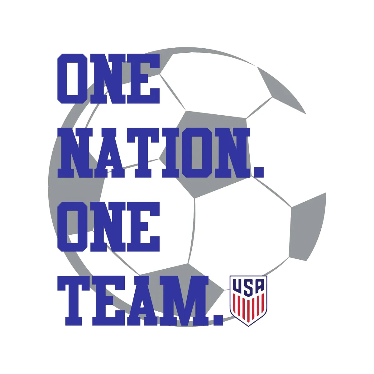 USA Soccer T-Shirt - One Nation One Team