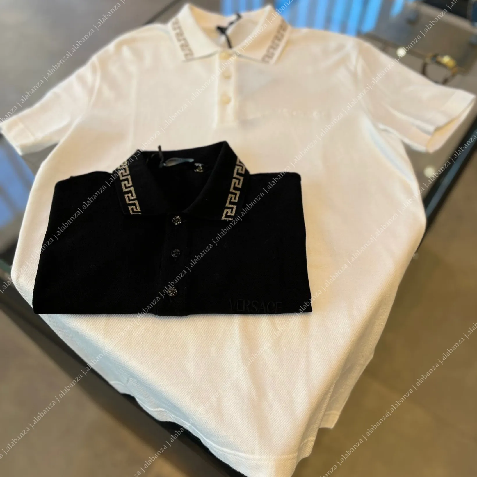 VERSACE  |Short Sleeves Logo Luxury Polos