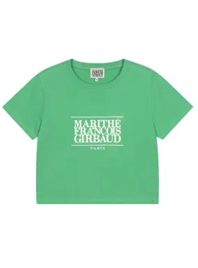 W CLASSIC LOGO CROP TEE green