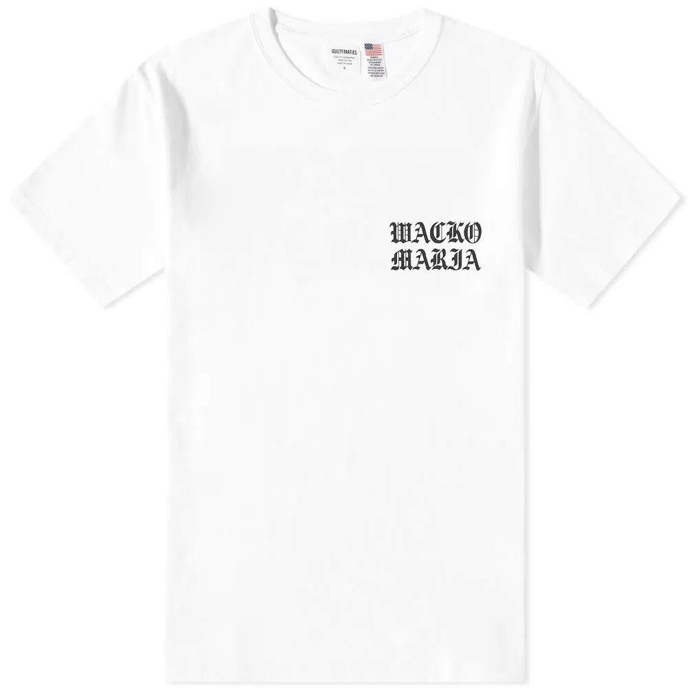 Wacko Maria Type 1 USA Body Crew T-ShirtWhite