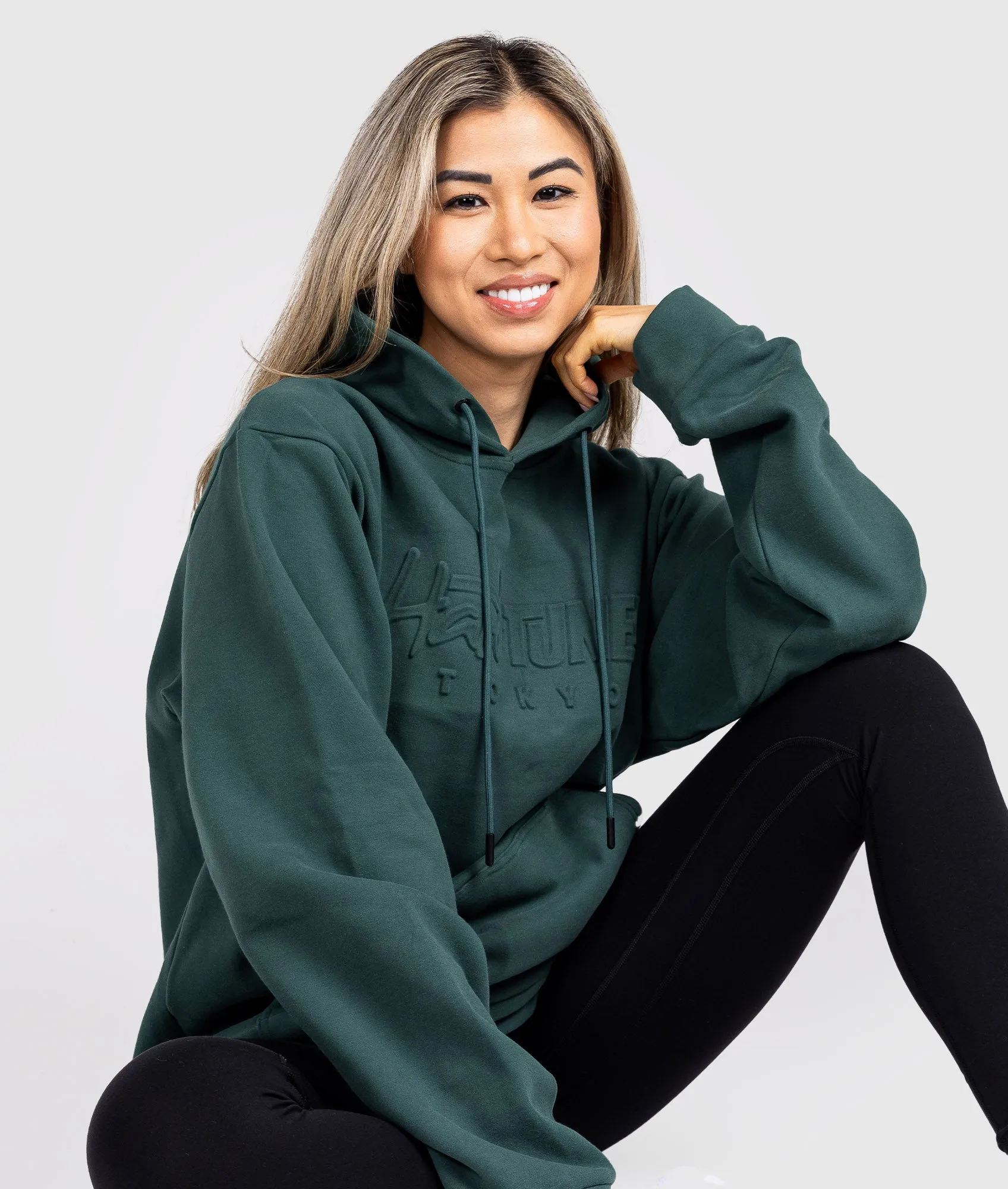 Women's Hardtuned Embossed P1 Fleece Hoodie - Green