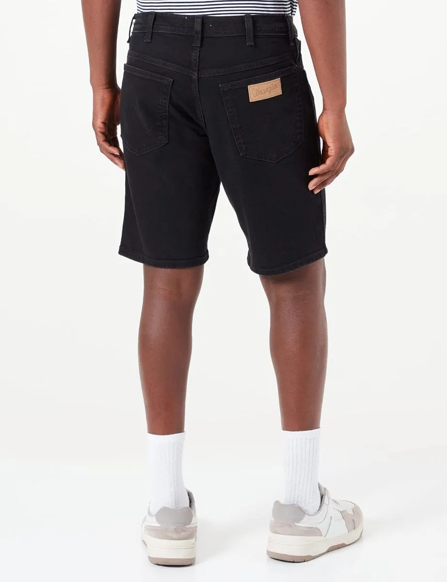 Wrangler Texas Denim Shorts Ebony Black