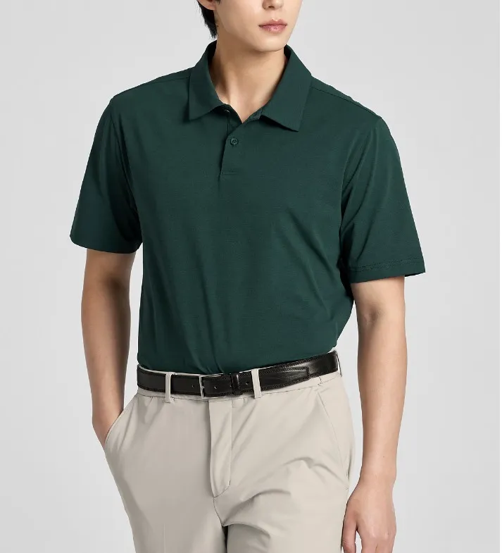 XEXYMIX  |Street Style Plain Short Sleeves Logo Polos