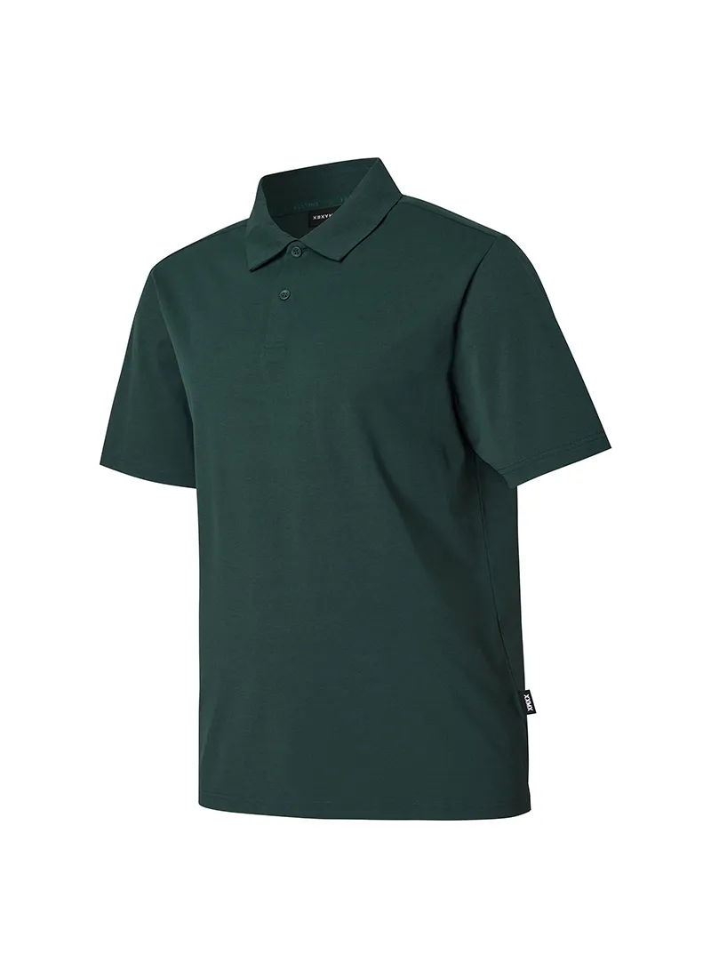 XEXYMIX  |Street Style Plain Short Sleeves Logo Polos