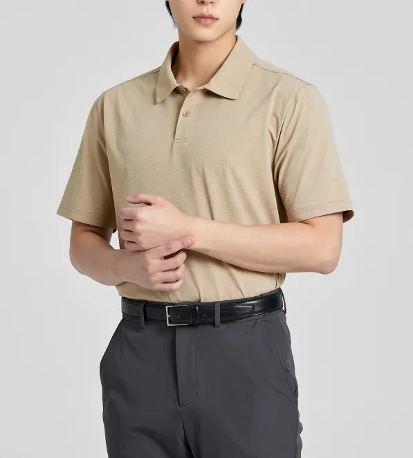 XEXYMIX  |Street Style Plain Short Sleeves Logo Polos