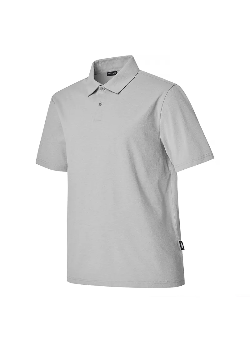 XEXYMIX  |Street Style Plain Short Sleeves Logo Polos